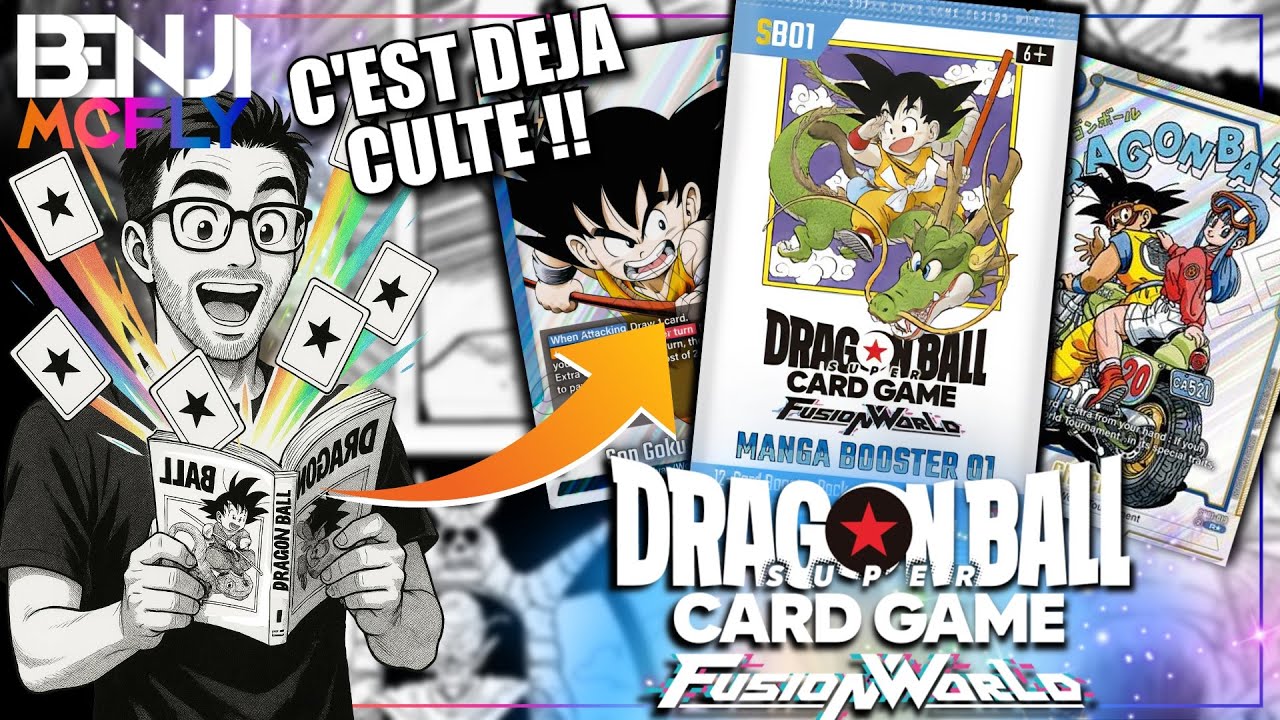 ❤️🥹L' HOMMAGE ULTIME au MANGA DRAGON BALL avec les CARTES FUSION WORLD ! 😍 Manga Booster SB01 DBSCG