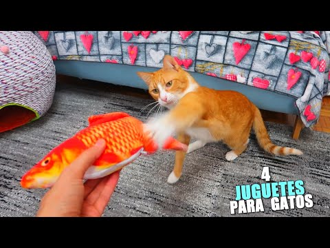 4 JUGUETES PARA GATOS