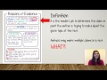 Analyzing Author's Claims and Evidence