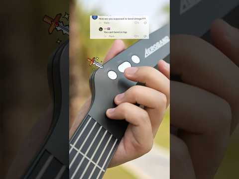 Aeroband smart guitar supports app-defined settings.#aeroband #midiguitar #digitalguitar