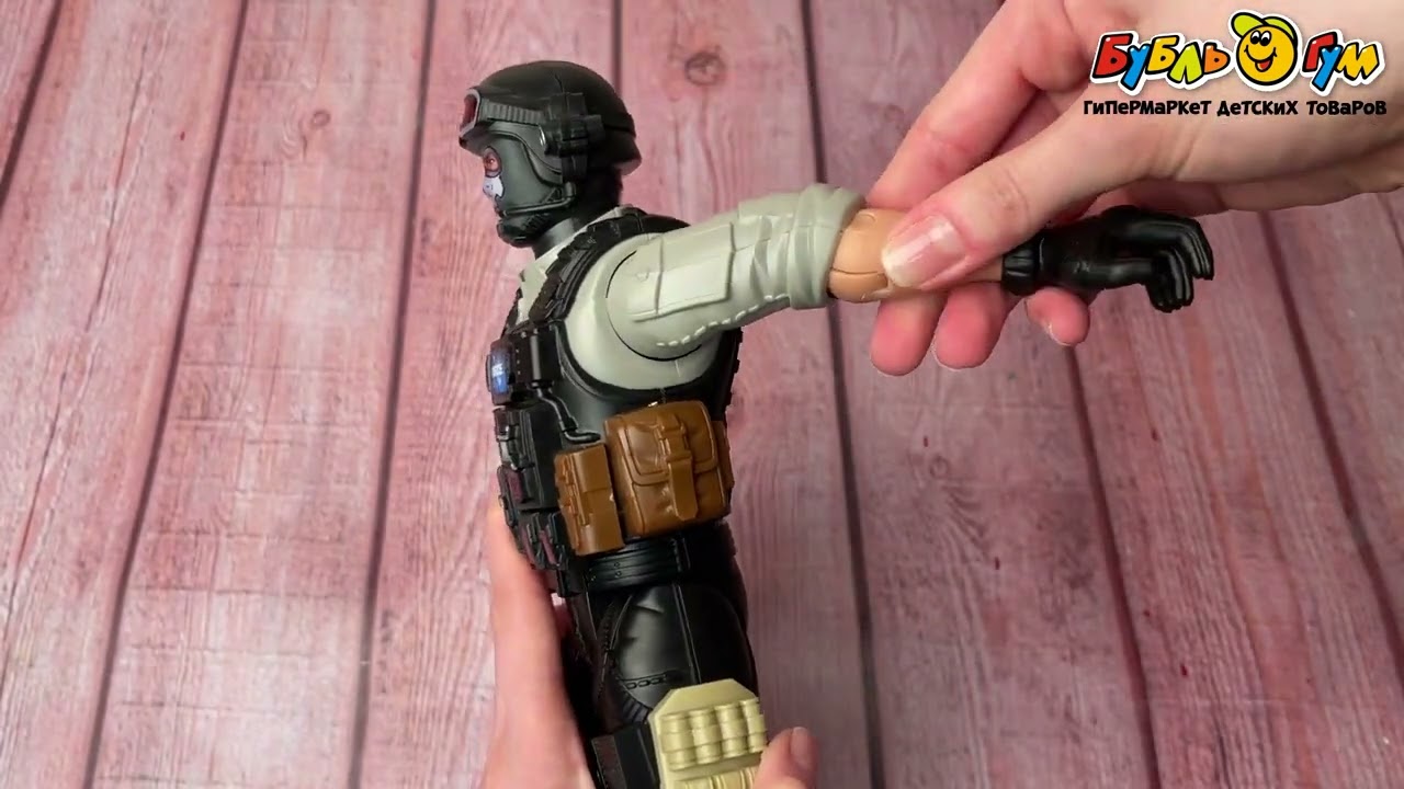 Фигурка Солдат команда Антитеррор с оружием  - видео