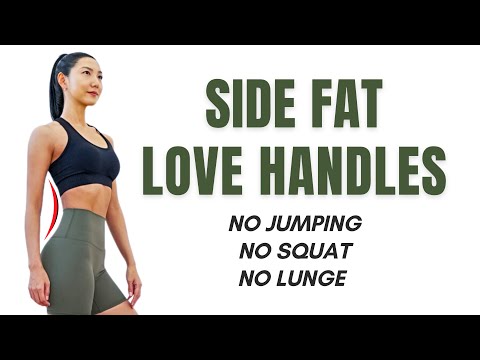 Lose Side Fat & Love Handles🔥 10 Min Standing Workout - No Squat, No Lunge, No Jumping