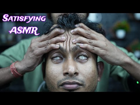 Calming Forehead Massage with ASMR Triggers | Stress Relief: Head Massage ASMR