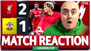 LIVERPOOL 2-1 SOUTHAMPTON! Craig's LIVE Match Reaction