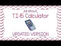 TI-15 Calculator Functions and Operations