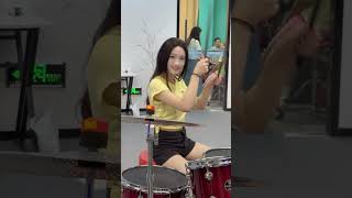 山有木兮卿有意，昨夜星辰恰似你#星概念架子鼓 #昨夜星辰 #女鼓手 #妞妞架子鼓