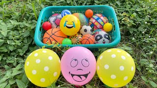 Mencari Bola Basket, Bola Sepak, Bola Warna Warni, Bola Karakter, Ikan, Bebek,Mobilan,Tayo,Balon Air
