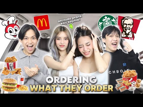 LETTING THE PERSON INFRONT DECIDE WHAT WE EAT! *napaiyak namen si sophia*