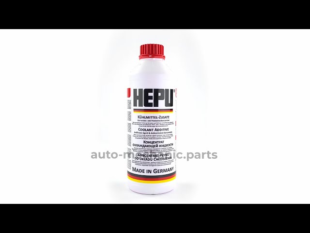 Антифриз HEPU G12 червоний, 1,5 літра, відео - інтерент-магазин Auto-Mechanic