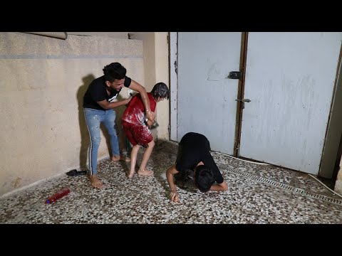 مقلب بمروان بالمي والطحين والبيض كارثه شسوه بينه