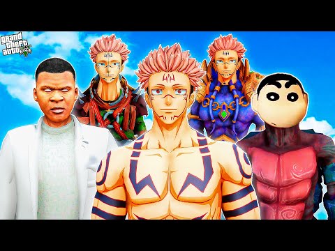 Shinchan ,Pinchan & Franklin Adopted By Sukuna in GTA 5....(GTA 5 MODS)