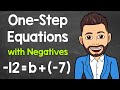 Solving One-Step Equations with Negatives