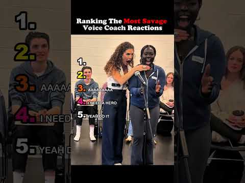 Ranking The Most Savage Voice Coach Reactions😍❤. #SavageCoach #ViralVoice #ZippyRanks