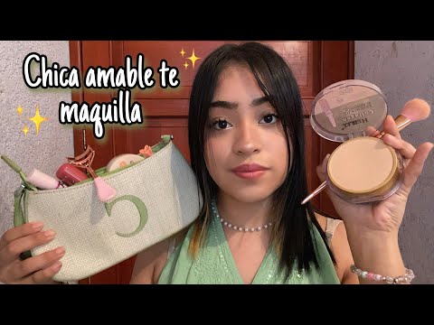 ASMR la popular del colegio te maquilla en clase 💄💕