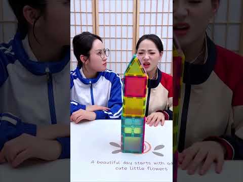 适合2岁以上宝宝玩的彩窗磁力片  ，可塑性好，玩法多样，锻炼动手能力和想象力，孩子超喜欢的 #玩具 #益智玩具 #燒腦