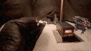 Big Campfire or Hot Tent Stove? | Two Different Winter Camps in Deep Snow