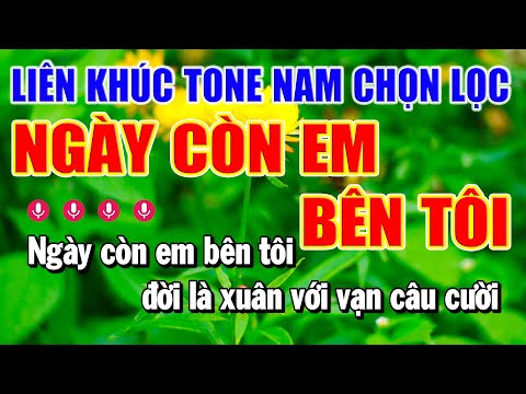 Liên Khúc Karaoke Ngày Còn Em Bên Tôi Nhạc Sống Trữ Tình Tone Nam | Làng Hoa