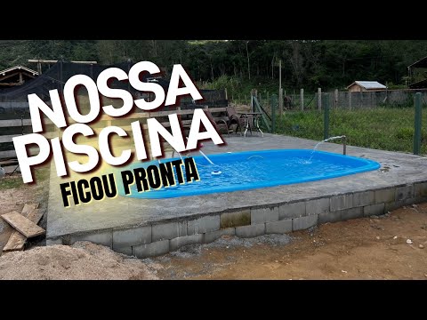 INSTALAMOS UMA PISCINA NO SITIO