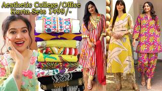 Aesthetic  PartyWear/Office/College Wear Kurta Sets Under 1499#myntra  #fashion #myntrahaul