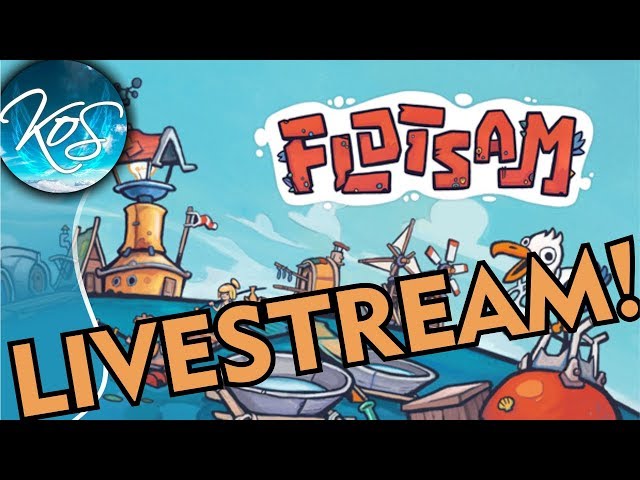 Flotsam: A CITY FROM SCRAP! Dev in chat.  Livestream! (Waterworld City Building Game)