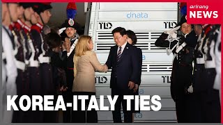 YouTube video thumbnail: Pres. Lee's Rome Visit Highlights Cooperation on Future Industries, Economic Security: Italian Ambas
