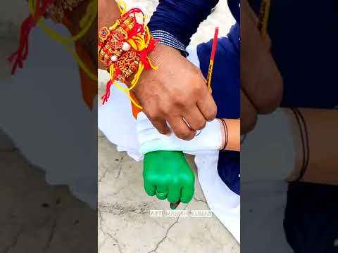 Indian flag painting on hand | 🇮🇳 art | independence day hand art | Happy independence Day