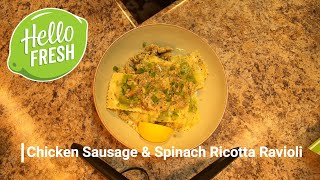 #3 HelloFresh - Chicken Sausage and Spinach Ricotta Ravioli