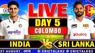 🔴 Live: IND vs SL, Day 5, 2nd Test | 2026 Series | Today's Cricket Match Score & Commentary