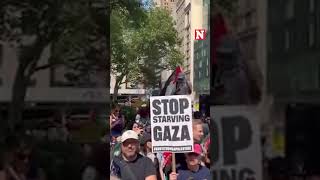 Activist Mahmoud Khalil Spotted At Pro-Palestinian Protest In NYC 'Stop Starving Gaza'