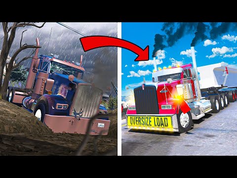 Repairing ABANDONED Heavy Haul Truck in GTA 5 RP!