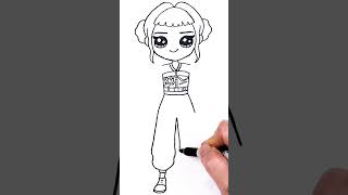 How to Draw Zoey KPop Demon Hunters #drawsocute #howtodraw #kpopdemonhunters