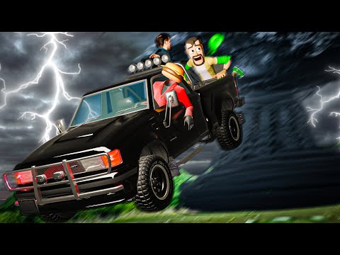 We Had to OUTRUN a TORNADO To Survive!! (Outbrk)