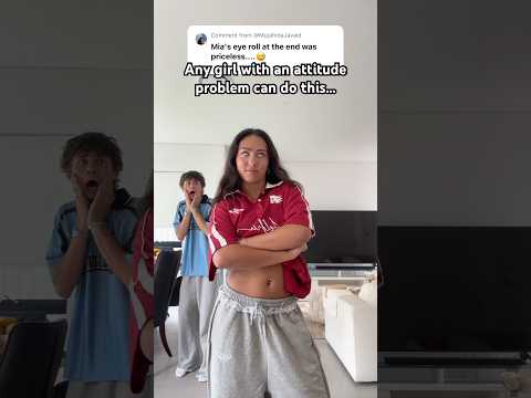 DOES MIA HAVE AN ATTITUDE PROBLEM? 🙄😳😰 #shorts #couple