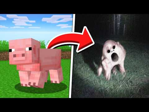 Mobs do Minecraft CAPTURADOS NA VIDA REAL