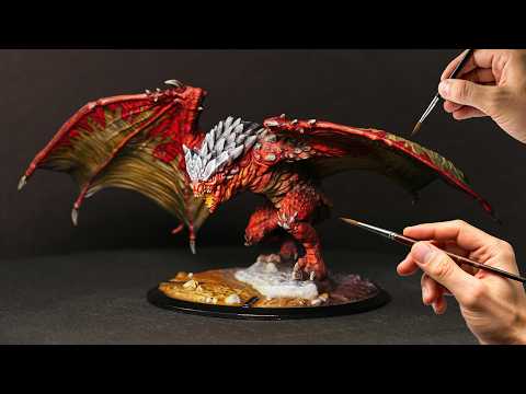 Painting Up This Fire Breathing Wyvern - Vyraxen of Primal The Awakening