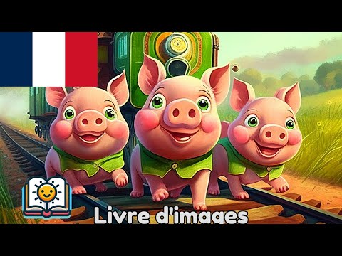 🚂 Les Aventures des Trois Petits Cochons en Train | Histoire Pour Enfants - tinyschool