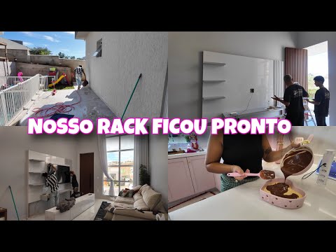 NOSSO RACK FICOU PRONTO 😍😭 FICOU UM SONHO | FAXINA NA ÁREA EXTERNA | OBRA FINALIZADA | Dani Mendes