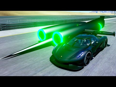 Koenigsegg Balck Devil vs SSC Thrust Alien Engine at Special Stage Route X