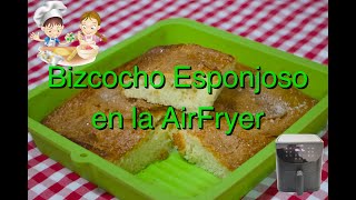 Te enseño una receta de bizcocho esponjoso en la freidora de aire, más rico imposible 😋😋😋😋😋