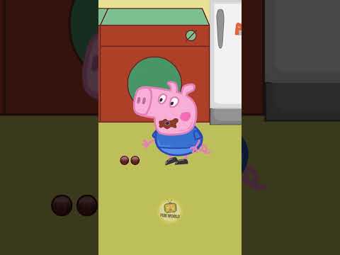 A George no le dieron ningún bocadillo para comprar #caricaturagraciosa #parodiadepeppapig #peppapig
