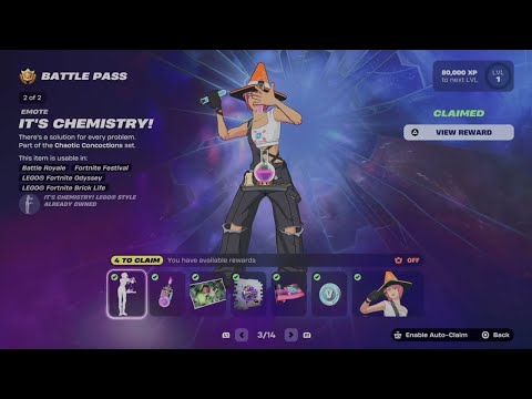 How to Unlock It's Chemistry! Emote in Fortnite | Battle Pass Rewards Page 3