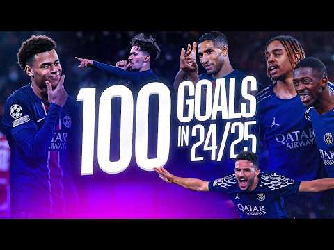 LES 1️⃣0️⃣0️⃣ BUTS DU PSG CETTE SAISON !