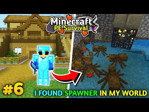 I Made Spider Spawner XP Farm In My SURVIVAL WORLD || survival series episode 6