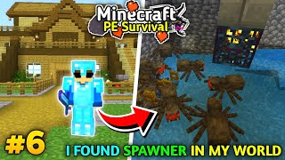 I Made Spider Spawner XP Farm In My SURVIVAL WORLD || survival series episode 6