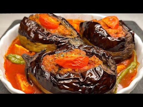 The best Turkish eggplant dish! Delicious stuffed eggplants that have conquered the world!