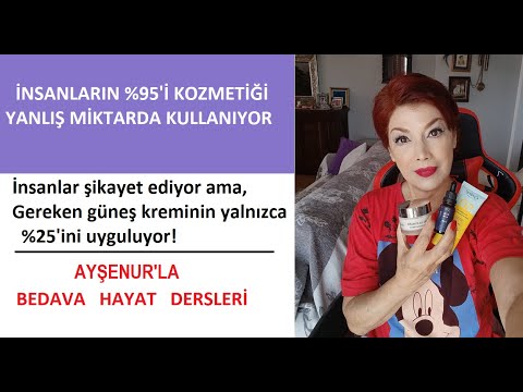 Araştırmalar Diyor Ki  İnsanların %95'i Kozmetiğini Yanlış Miktarda Uyguluyor ! Ne kadar olmalı?