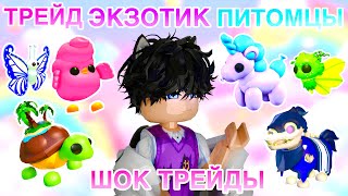 ТРЕЙДЫ НА ЭКЗОТИК ПИТОМЦЕВ В АДОПТ МИ!😱🌺ПОЧЕМУ EXOTIC ТАКИЕ ДОРОГИЕ?EXOTIC PETS РОБЛОКС ЦЕННЫЕ ПЕТЫ!