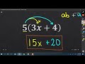 Evaluating Expressions with the Distributive Property