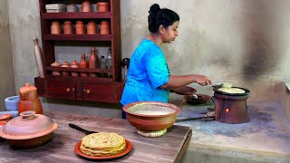 Healthy Dosa Recipe ❤ Instant Herbal Leaves Atta flour Dosa without yeast with Healthy Mango Curry