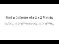 Cofactors and Determinants in Matrices